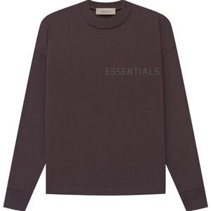 Essentials Fear of God Long-Sleeve Tee 'Plum' XL NWOT